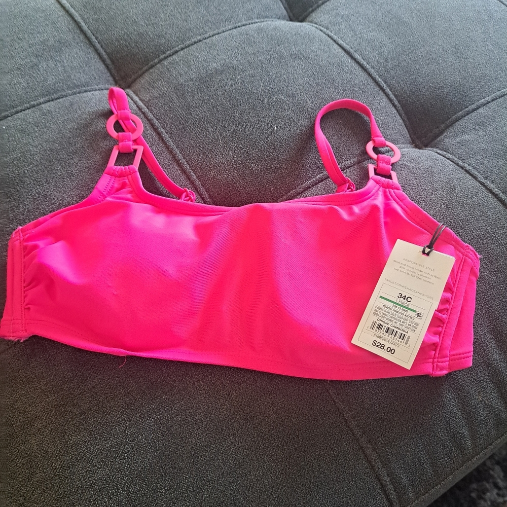 Vibrant Pink Bikini Top